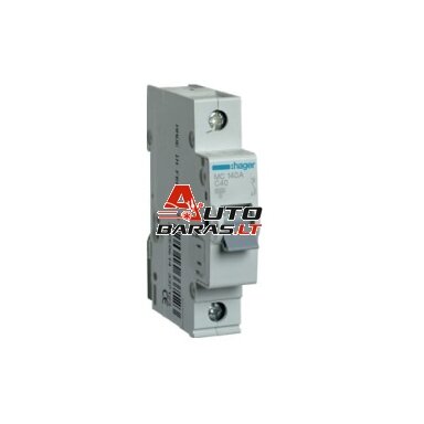 Automatinis jungiklis Hager MC140 (40A, 1P, 230V, 6kA) Automatinis jungiklis Hager MC140 (40A, 1P, 230V, 6kA)