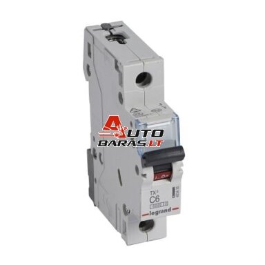 Automatinis jungiklis MCB RX3 Legrand 403430 (6A, 1P, 230V, 6kA) Automatinis jungiklis MCB RX3 Legrand 403430 (6A, 1P, 230V, 6kA)