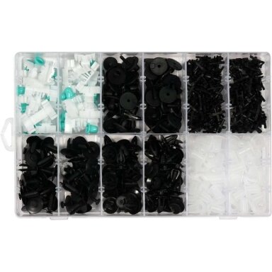 YATO Automobilio apdailos plastikinių laikiklių rinkinys (290vnt) BMW YATO Automobilio apdailos plastikinių laikiklių rinkinys (290vnt) BMW