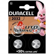 Baterija Duracell Lithium CR2032 (4 vnt.)