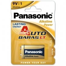 Baterija Panasonic Alkaline 6LR61/6LF22/9V Krona (1 vnt.)