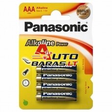 Baterija Panasonic Alkaline LR03 AAA (4 vnt.)
