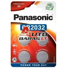 Baterija Panasonic Lithium CR2032 (4 vnt.)