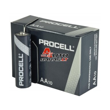 Baterija Duracell Alkaline Procell LR6/AA (10 vnt.) Baterija Duracell Alkaline Procell LR6/AA (10 vnt.)