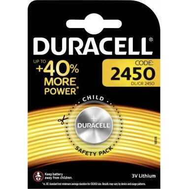 Baterija Duracell Lithium CR2450 (1 vnt.) Baterija Duracell Lithium CR2450 (1 vnt.)