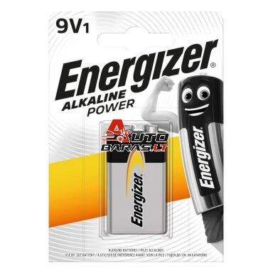 Baterija Energizer Alkaline 6LR61/6LF22/9V krona (1 vnt.)