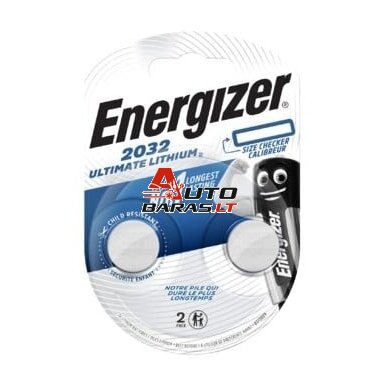 Baterija Energizer Ultimate Lithium CR2032 (2 vnt.) Baterija Energizer Ultimate Lithium CR2032 (2 vnt.)