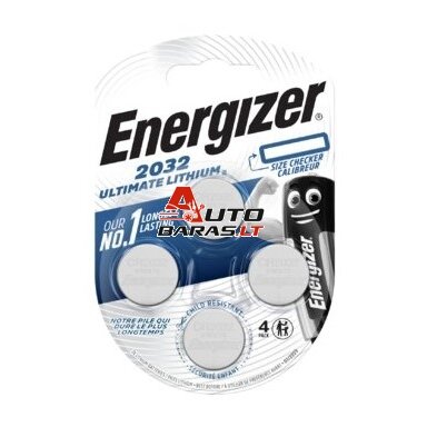 Baterija Energizer Ultimate Lithium CR2032 (4 vnt.) Baterija Energizer Ultimate Lithium CR2032 (4 vnt.)