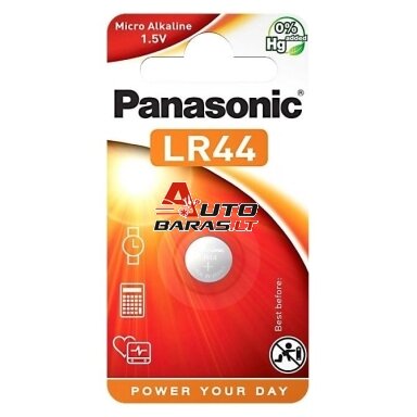 Baterija Panasonic Alkaline G13/LR44 (1 vnt.) Baterija Panasonic Alkaline G13/LR44 (1 vnt.)