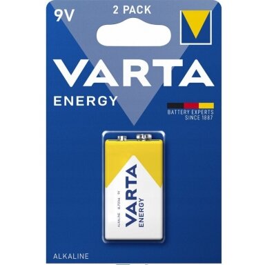Baterija VARTA Alkaline Energy 6LR61/6LF22/9V Krona (1 vnt.)