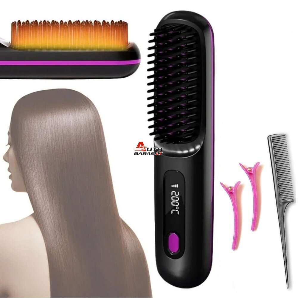 Belaidės plaukų tiesinimo šukos Reach HairMini
