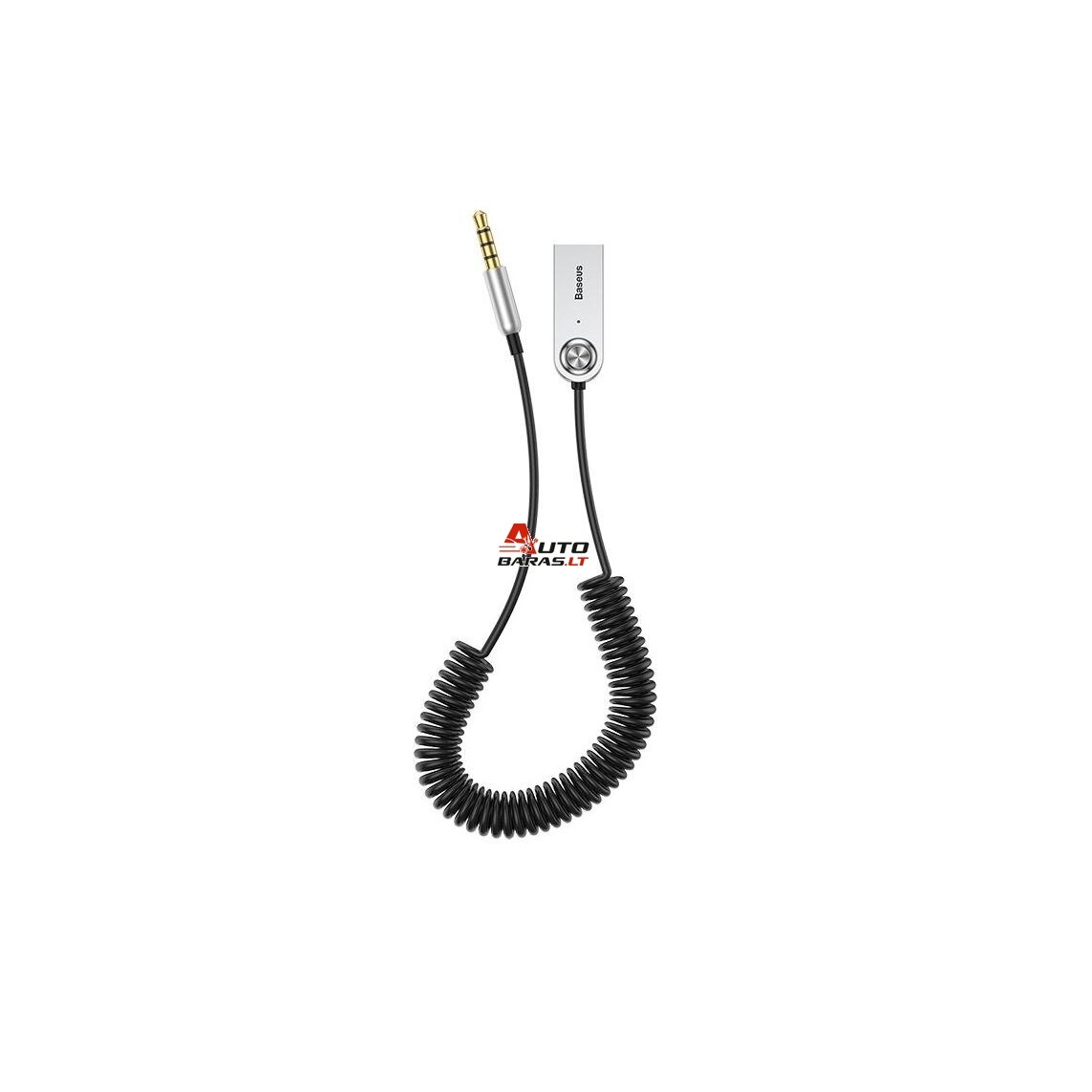 Belaidis Bluetooth garso imtuvas BASEUS CABA01-01 (su AUX išėjimu)