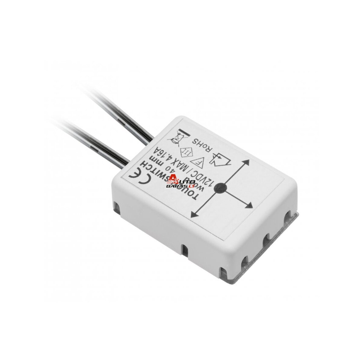 Bekontaktis jungiklis (50 W, DC 12 V, IP20, baltas) GTV AE-WPDRW-00