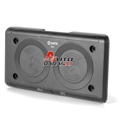 SATA Belaidžio įkrovimo stotelė dviguba 10W SATA SATA Belaidžio įkrovimo stotelė dviguba 10W SATA