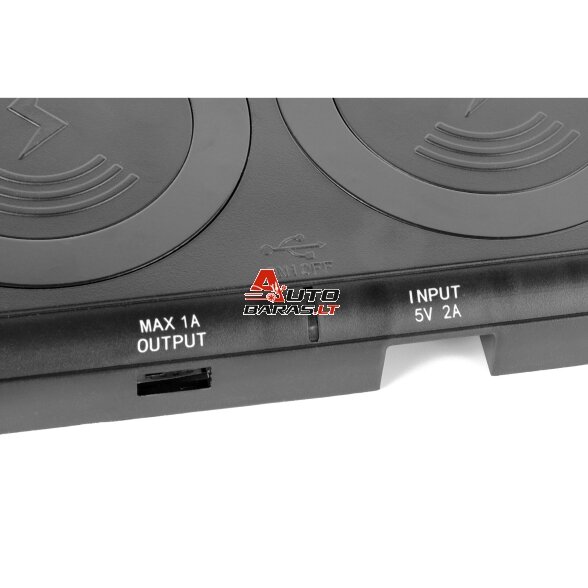 SATA Belaidžio įkrovimo stotelė dviguba 10W SATA 5