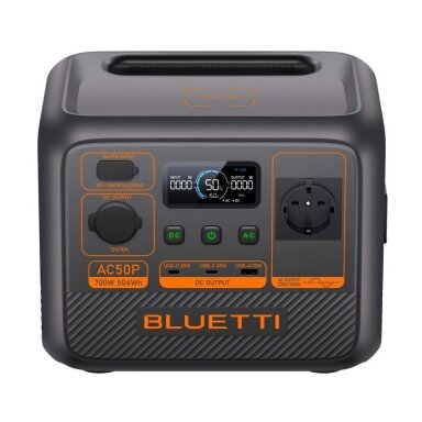 BLUETTI Kilnojama energijos stotelė 700W 504Wh LiFePO4 gryno sinuso elektros generatorius vienfazis BLUETTI Kilnojama energijos stotelė 700W 504Wh LiFePO4 gryno sinuso elektros generatorius vienfazis