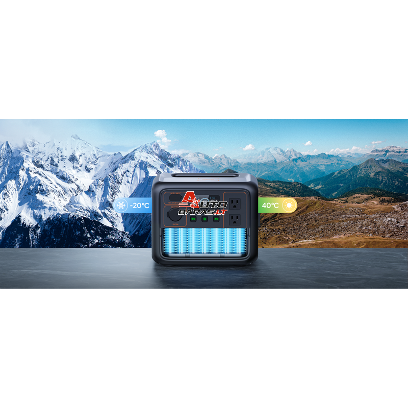 BLUETTI Kilnojama energijos stotelė 700W 504Wh LiFePO4  gryno sinuso elektros generatorius vienfazis 5