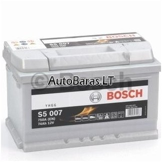 Bosch S5 akumuliatorius 74Ah 750A