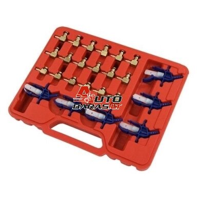 Common Rail atbulinės eigos matavimo adapteriai 24 vnt Common Rail atbulinės eigos matavimo adapteriai 24 vnt