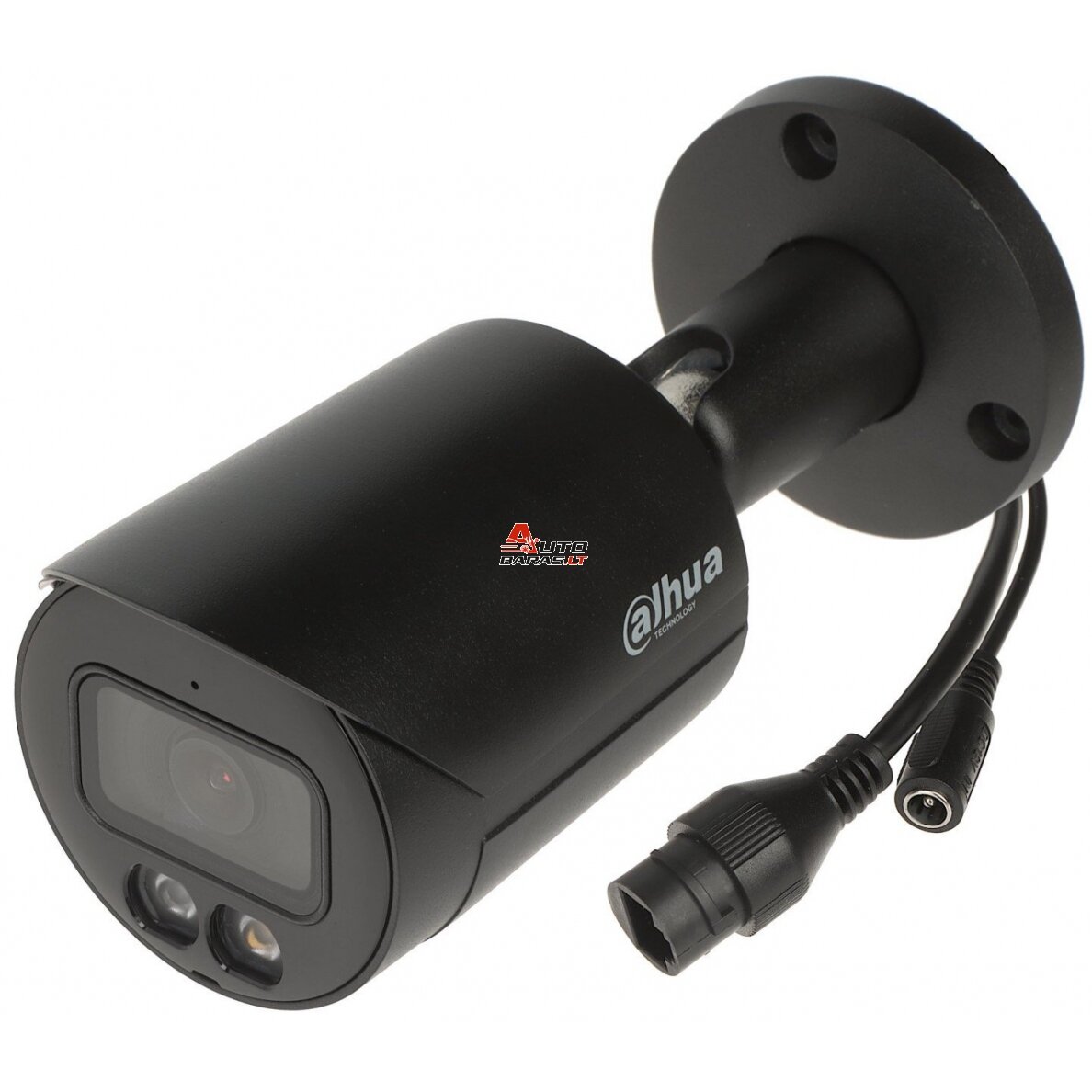 Dahua Bullet IPC-HFW2849S-S-IL-0280B-BLACK F2.8 (Juoda, 8MP 4K UHD, ~104°, IR+balta šviesa 30m, IP67)