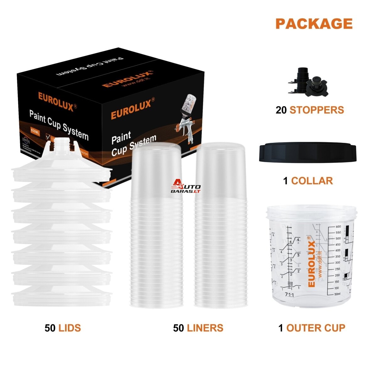 Dažų Paruošimo Sistema - Paint Cup System