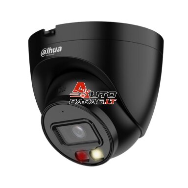 Dahua Dome IPC-HDW1439V-A-IL-0280B (juoda, 4 MP, F2.8, 30m IR + šviesa, IP67)