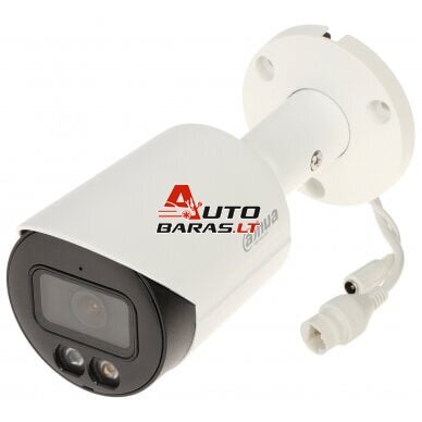 Dahua bullet IPC-HFW2549S-S-IL-0280B F2.8mm (Balta, 5 MP, IR + LED 30m, WizSense, IP67, PoE)