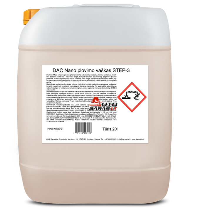 DAC Nano plovimo vaškas STEP-3 20l
