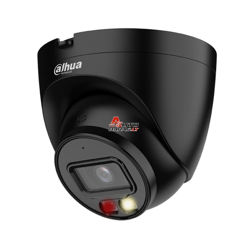 Dahua Dome IPC-HDW1439V-A-IL-0280B (juoda, 4 MP, F2.8, 30m IR + šviesa, IP67)