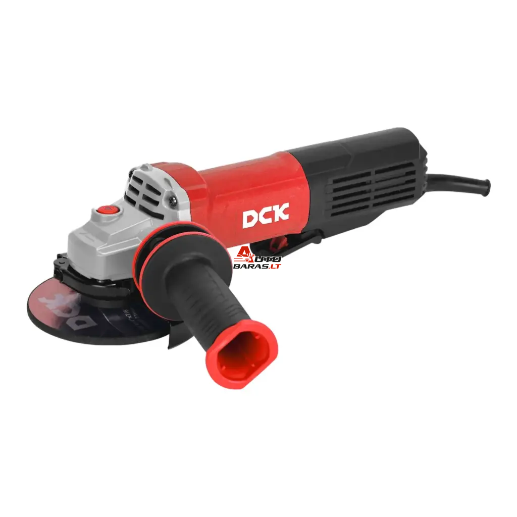 DCK Elektrinis kampinis šlifuoklis su antivibracine rankena 125mm, 1100W  KSM17-125P+