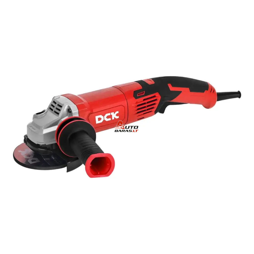 DCK Elektrinis kampinis šlifuoklis su antivibracine rankena 125mm, 1500W, KSM05-125