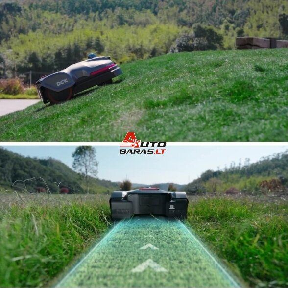 DCK Robotas -žoliapjovė S2000, 2000 m² 4G be laido KDRM220-4G, LIDAR + KAMERA 4