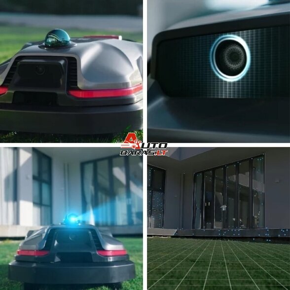 DCK Robotas -žoliapjovė S2000, 2000 m² 4G be laido KDRM220-4G, LIDAR + KAMERA 3