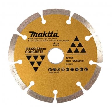 Deimantinis pjovimo diskas Makita A-84115 (125mm, betonui ir plytelėms) Deimantinis pjovimo diskas Makita A-84115 (125mm, betonui ir plytelėms)