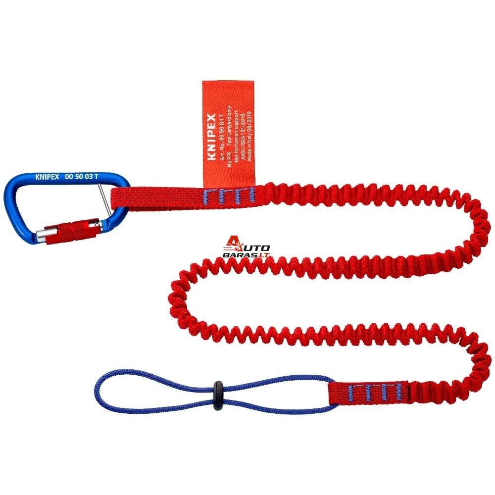 Dirželis įrankiams su karabinu Knipex 00 50 05 T BK