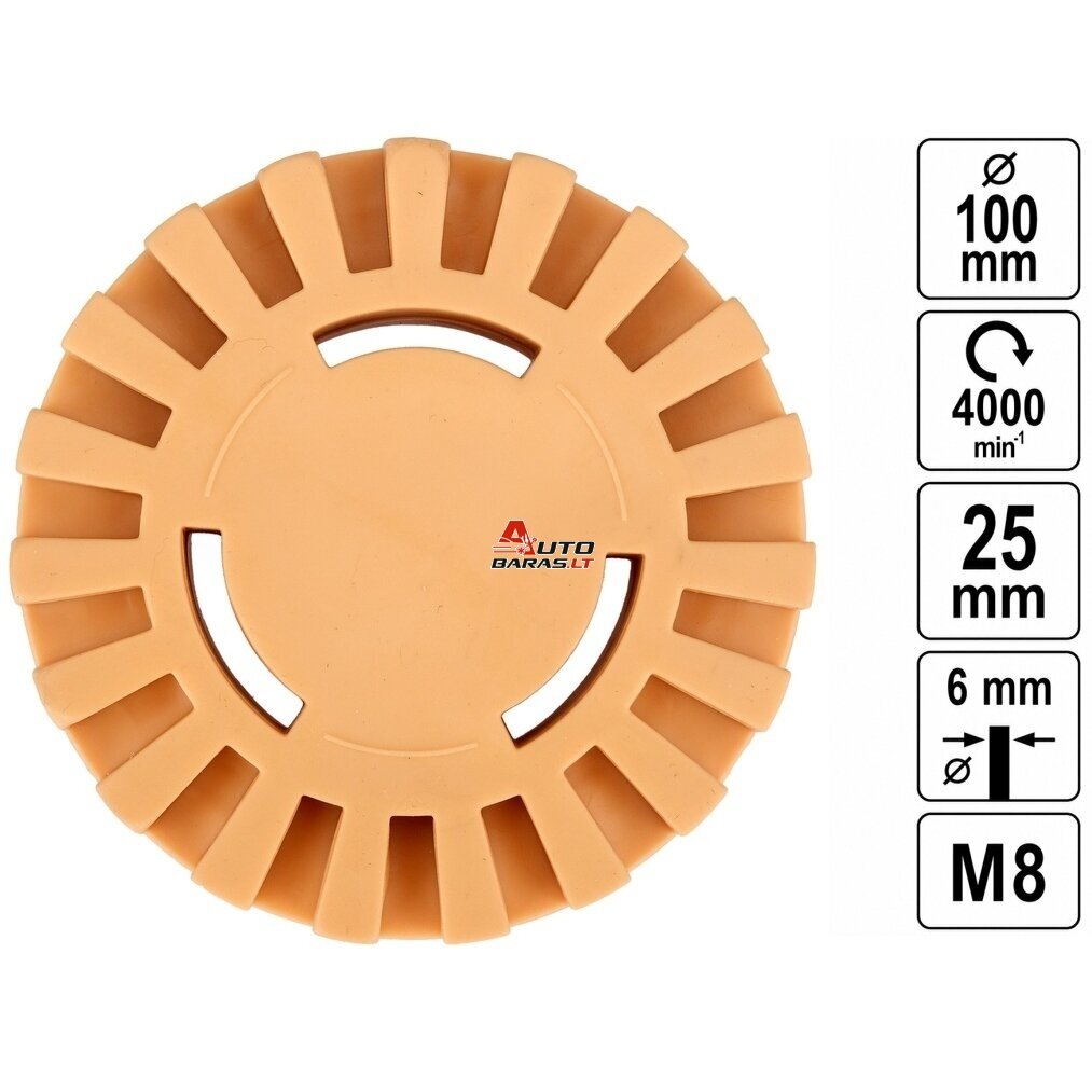YATO Diskinis trintukas su koteliu klijų šalinimui 100mm 1