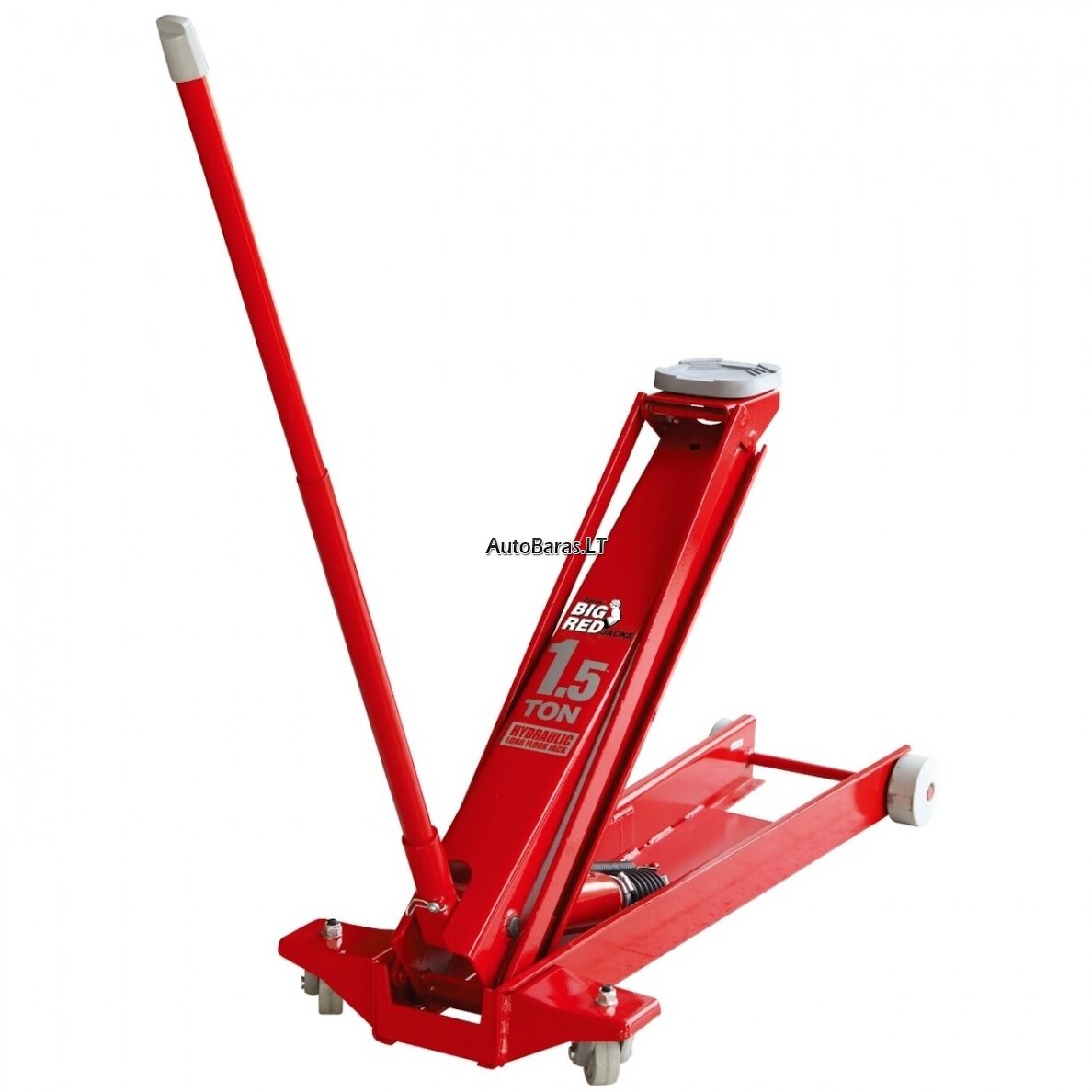 BIGRED Domkratas 1.5t su ratukais. Pažemintas