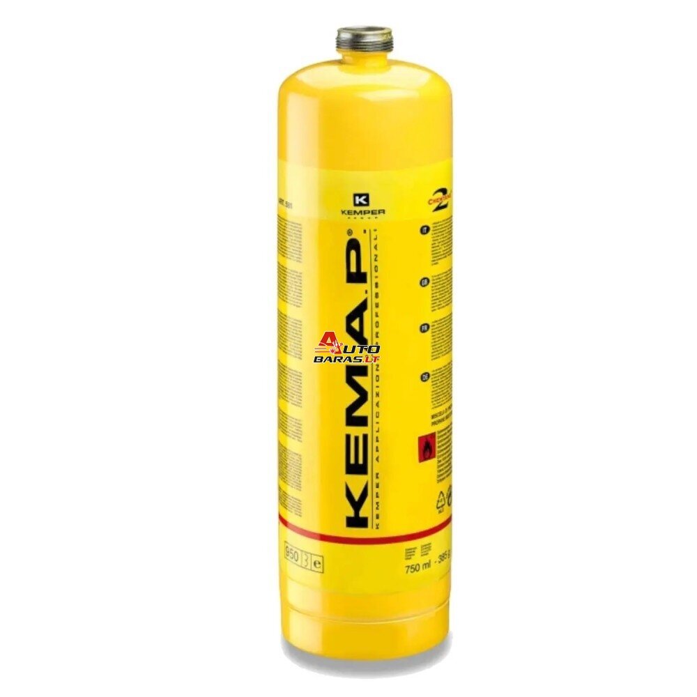 Dujos CGA 600 1", KEMAP, KEMPER, 750 ml / 385 g 2400 °C propileno dujos