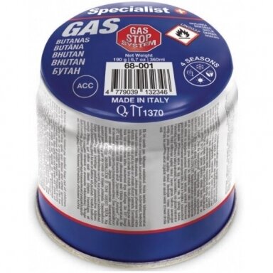 Dujos butano Specialist+ Stop Gas 190g Dujos butano Specialist+ Stop Gas 190g