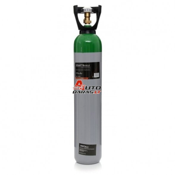 KRAFTDELE Dujų balionas CO2 dujoms (tuščias) 8L - galima pirkti ir pilnus arba pasikeisti