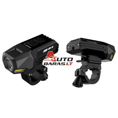 Dviračio priekinis žibintas P8+COB (4W) (įkraunamas)