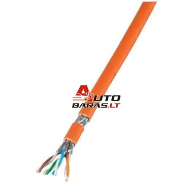 EFB Infralan ryšio kabelis S/FTP 7 (oranžinis, 1m., 1000m būgnas) EFB Infralan ryšio kabelis S/FTP 7 (oranžinis, 1m., 1000m būgnas)