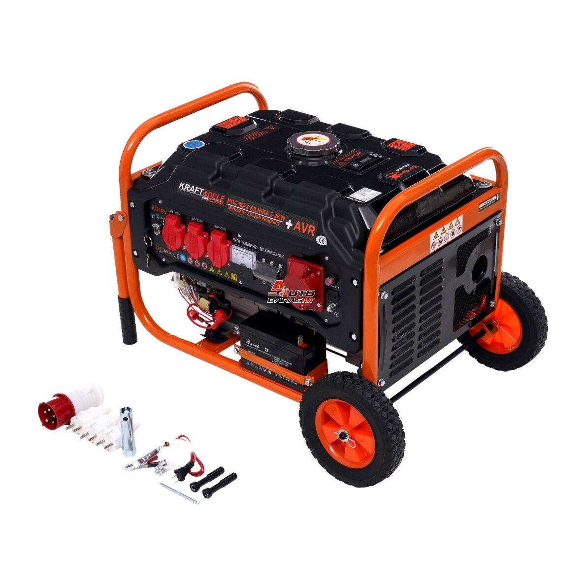El. srovės generatorius benzininis 3500W 12V/230V/380V 2