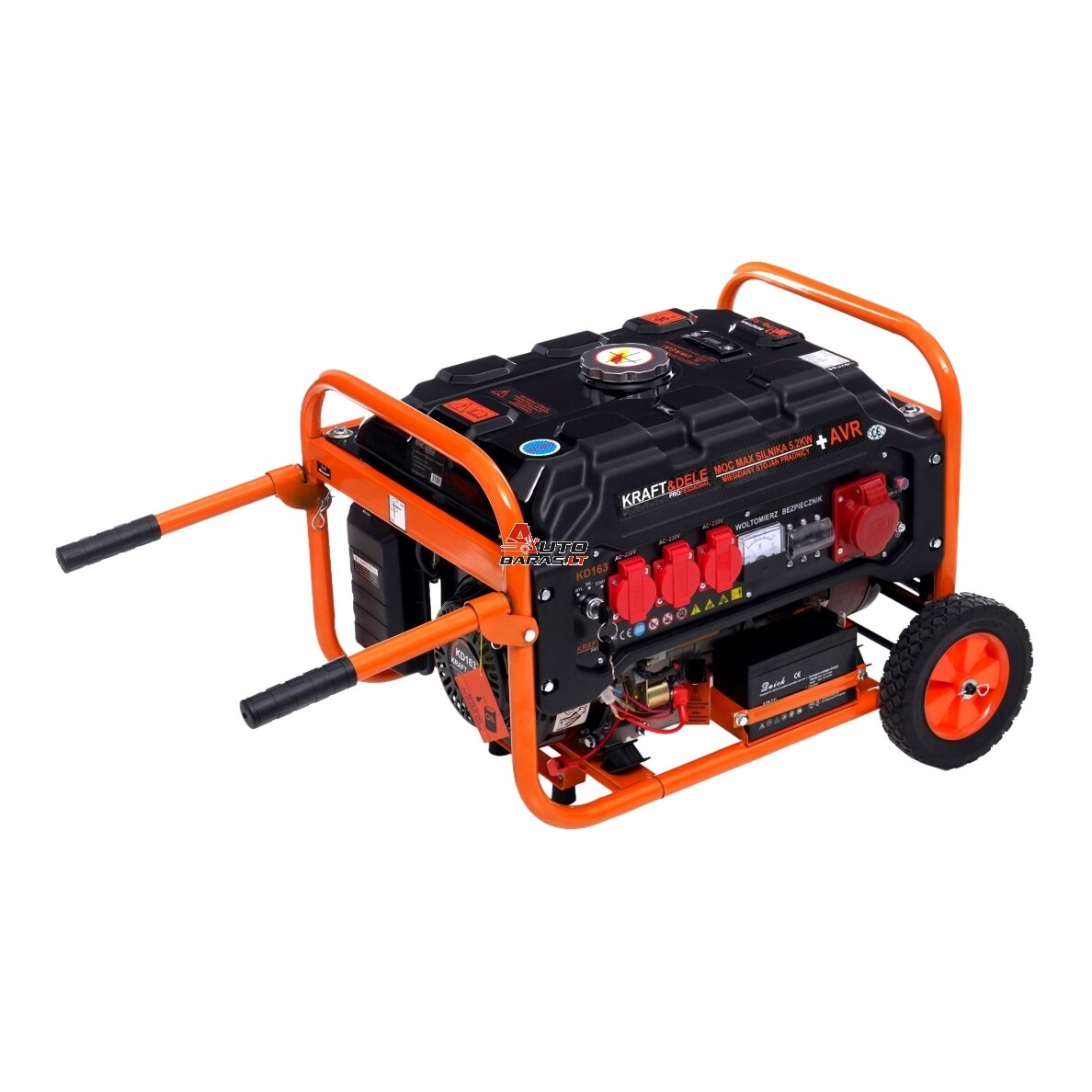 El. srovės generatorius benzininis 3500W 12V/230V/380V 3