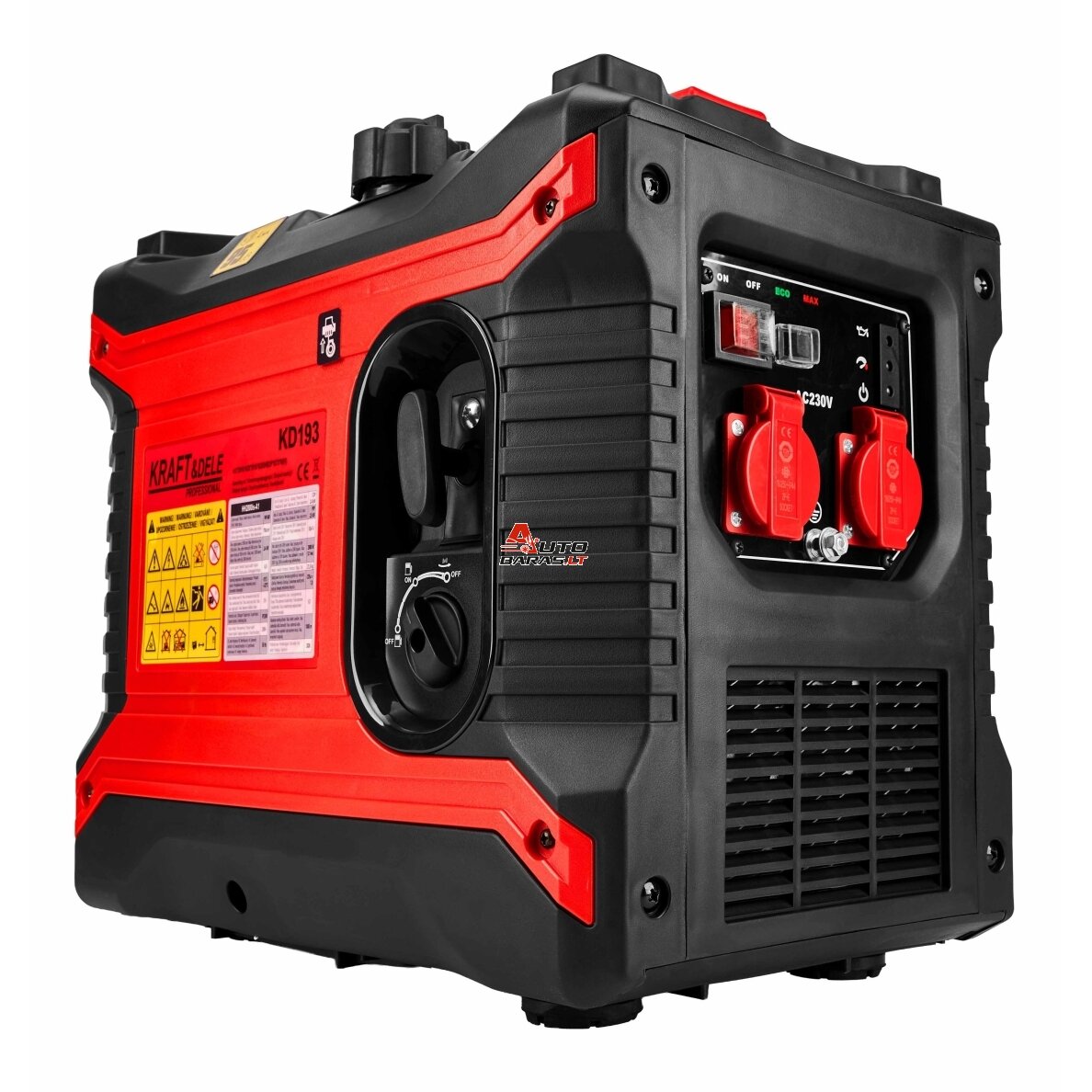 Elektros srovės generatorius benzininis inverterinis 2500W 230V NUOMA - gryno sinuso elektros srovė