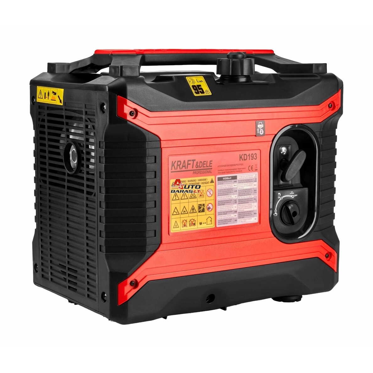 Elektros srovės generatorius benzininis inverterinis 2500W 230V NUOMA - gryno sinuso elektros srovė 6