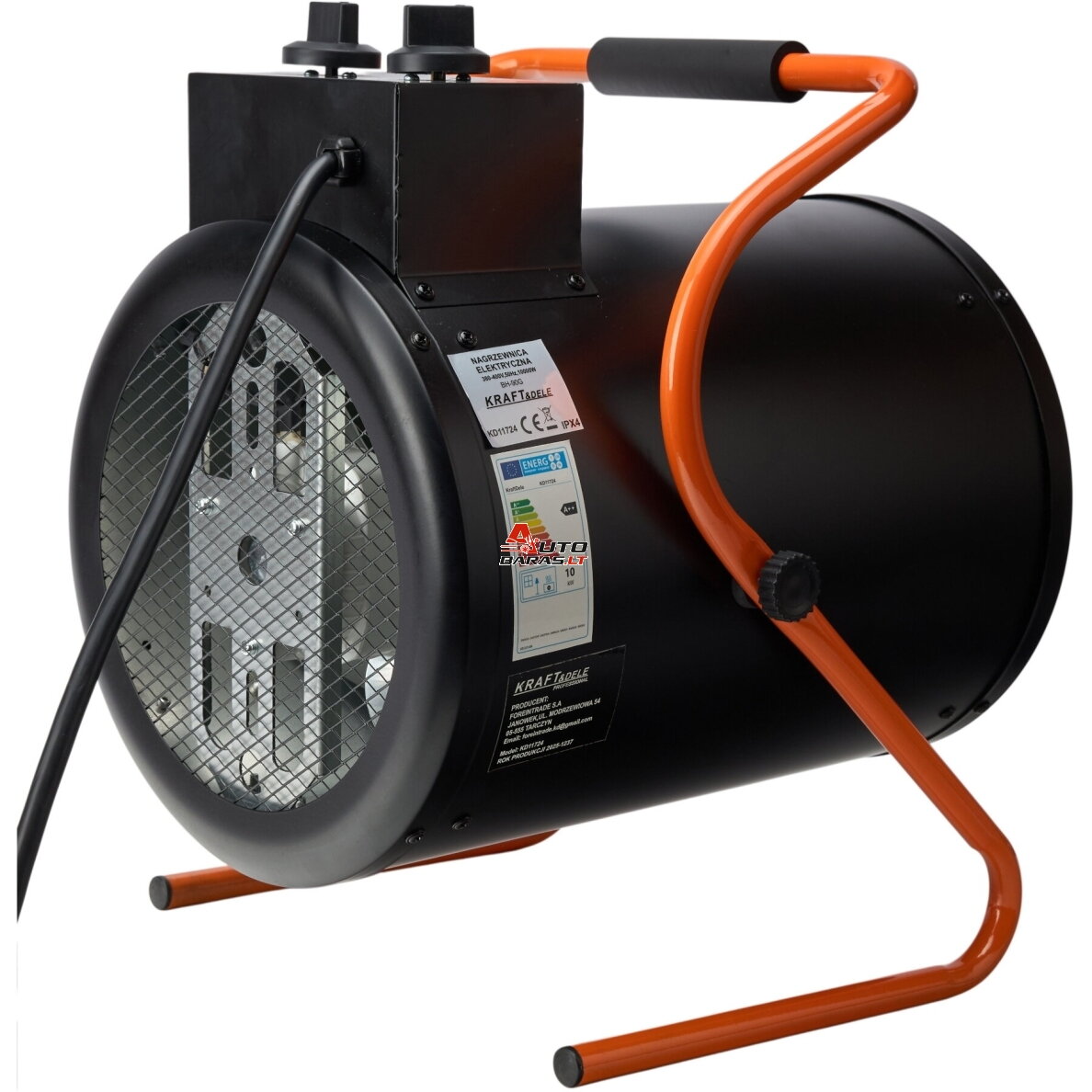 Elektrinis šildytuvas 10kW 400V 2