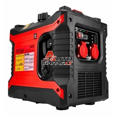 Elektros srovės generatorius benzininis inverterinis 2500W 230V NUOMA - gryno sinuso elektros srovė