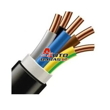Elpar CYKY 5x6 mm2 jėgos kabelis (1 m., 500m būgnas) Elpar CYKY 5x6 mm2 jėgos kabelis (1 m., 500m būgnas)