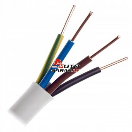 Elpar maitinimo kabelis 4x1.5 NYM (1m)